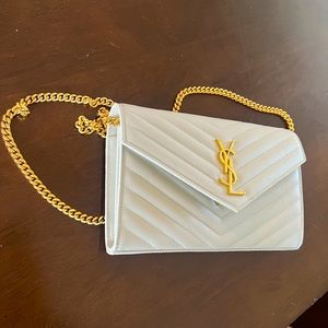 YSL Saint Laurent small Envelope Bag cream white Perfect condition